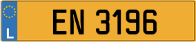 Trailer License Plate